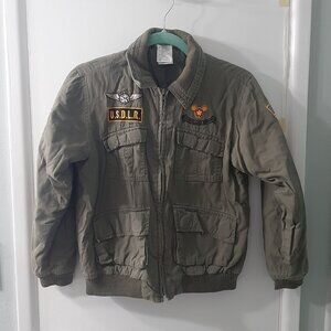 Disneyland Resort Kids Pilot Bomber Jacket with Patches Size - Youth Large
